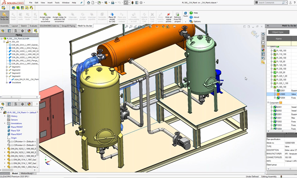 Smap3D Plant Design SOLIDWORKS | Piping & Isometrics