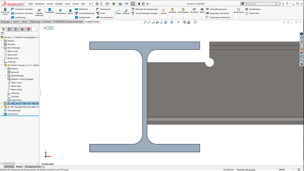 smap3d_2023_Steel_Cut_profile_bibliotheken
